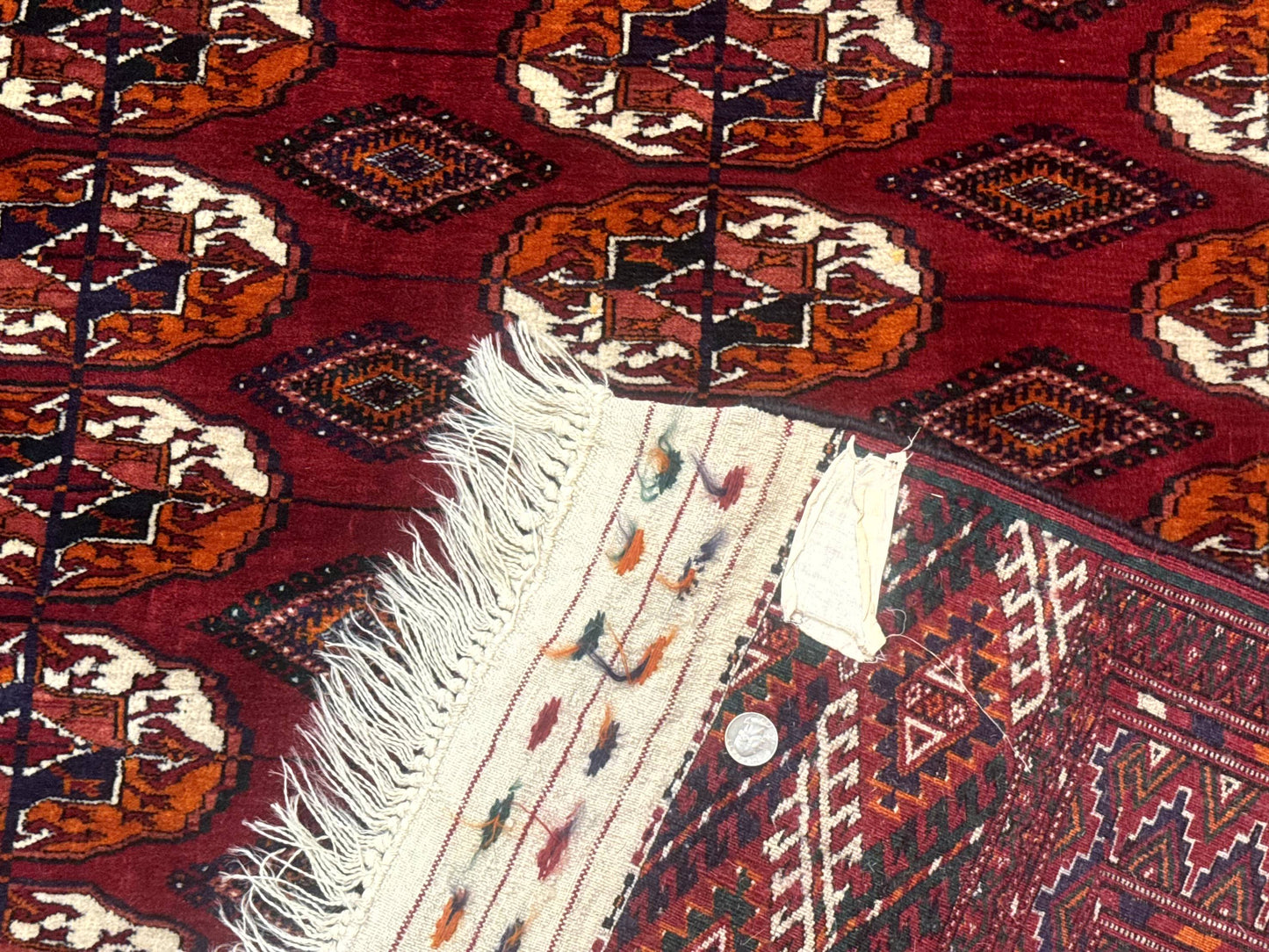 Persian Turkoman Rug 7x9, Red Tribal Carpet - Nuvé