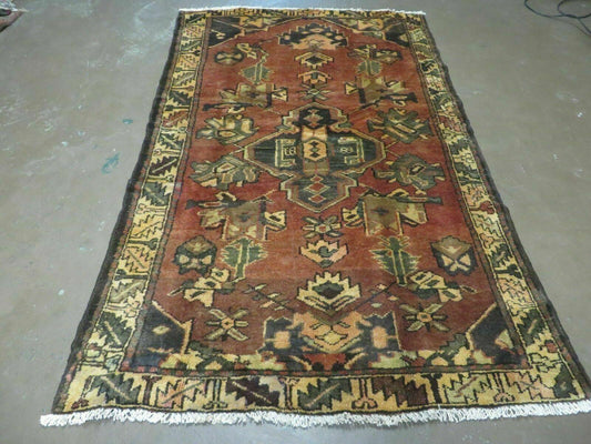 4' X 6' Antique 1920 Handmade Turkish Wool Rug Veg Dye Nice - Nuvé