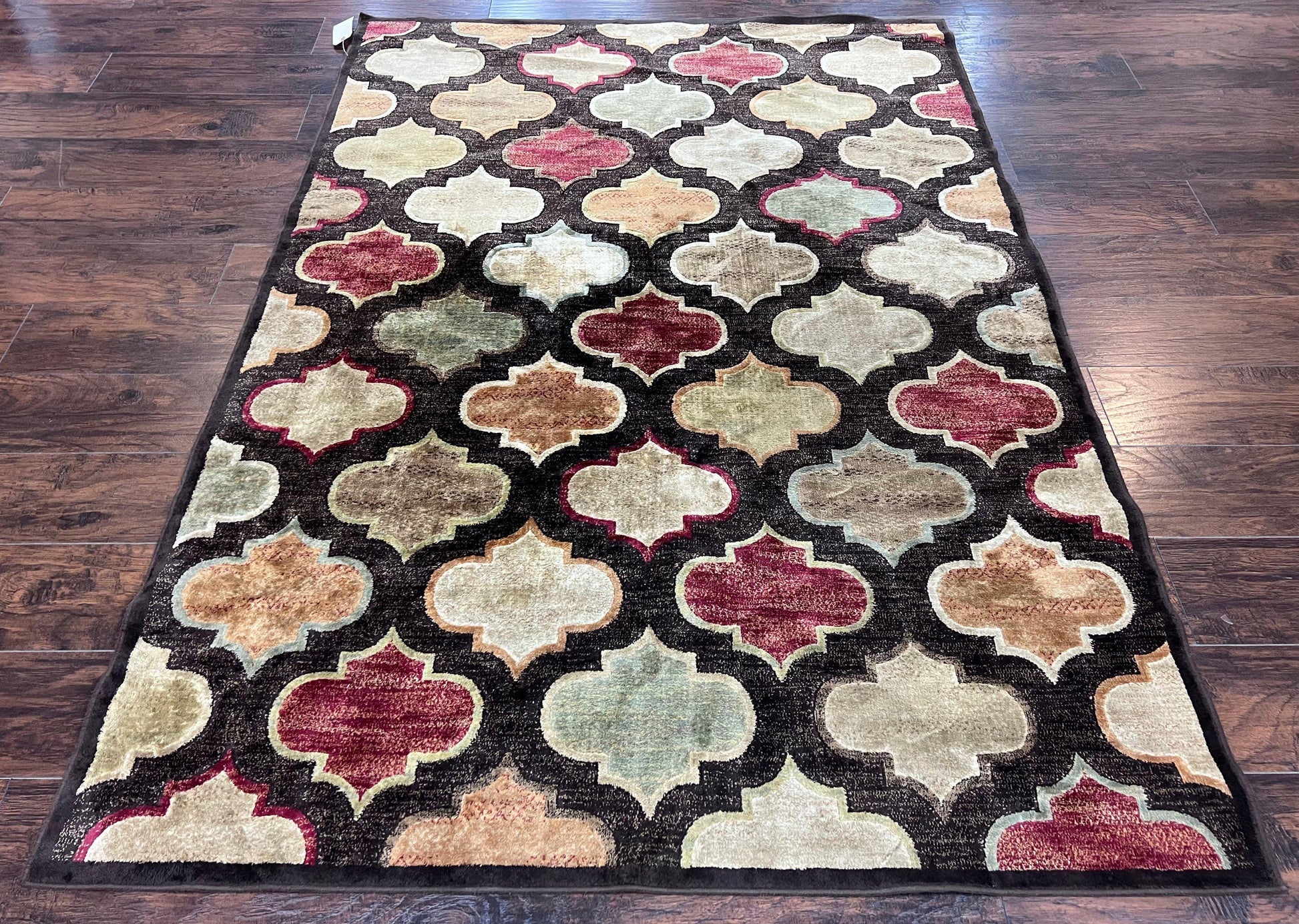 Panel Design Rug 5x7, Multicolor Contemporary Area Rug, Small Living Room Rug - Nuvé