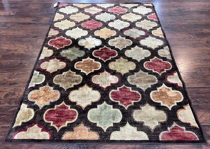 Panel Design Rug 5x7, Multicolor Contemporary Area Rug, Small Living Room Rug - Nuvé