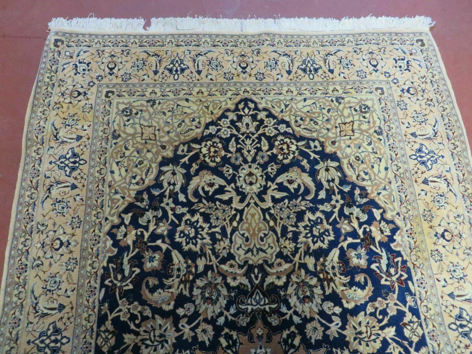 4' X 6' Handmade Ultra Fine India Floral Oriental Wool Silk Rug Hand Knotted - Nuvé