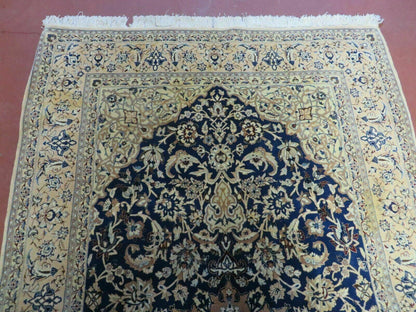 4' X 6' Handmade Ultra Fine India Floral Oriental Wool Silk Rug Hand Knotted - Nuvé