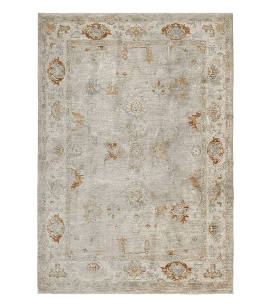Modern Turkish Oushak Rug 7x9, Netural Colors