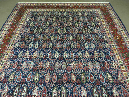 6' X 9' Vintage Fine Handmade India Paisley Rug Hand Knotted Carpet Organic Dye - Nuvé