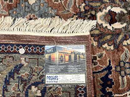Indo Persian Mahal Rug 8x10, Traditional Wool Oriental Carpet, Pink - Nuvé