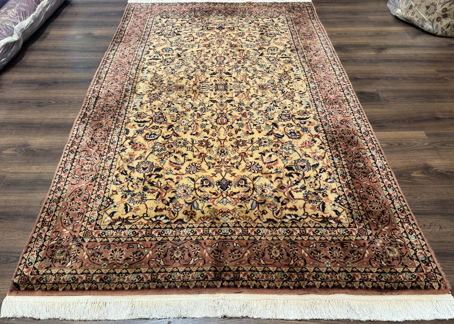 Indo Persian Rug 5x8, Light Tan/Camel, Allover Design - Nuvé