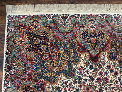Karastan Rug #742 Floral Kirman 8.8 x 12, Wool Pile, Vintage Original Series, Rare - Nuvé