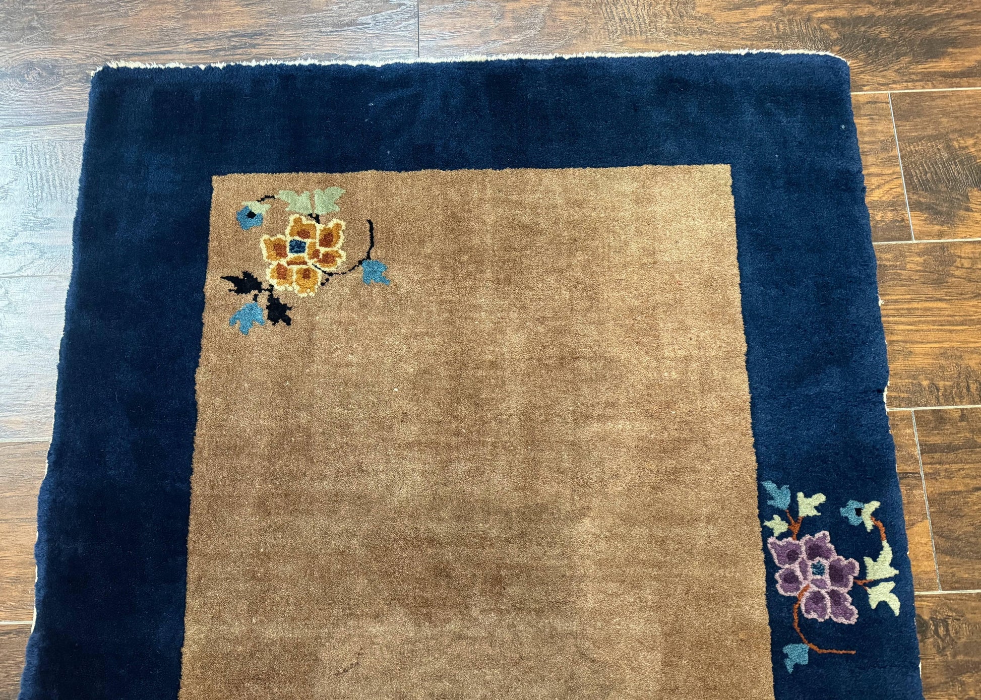 Chinese Rug 3x5, Antique Peking Art Deco Carpet, Simple Design - Nuvé