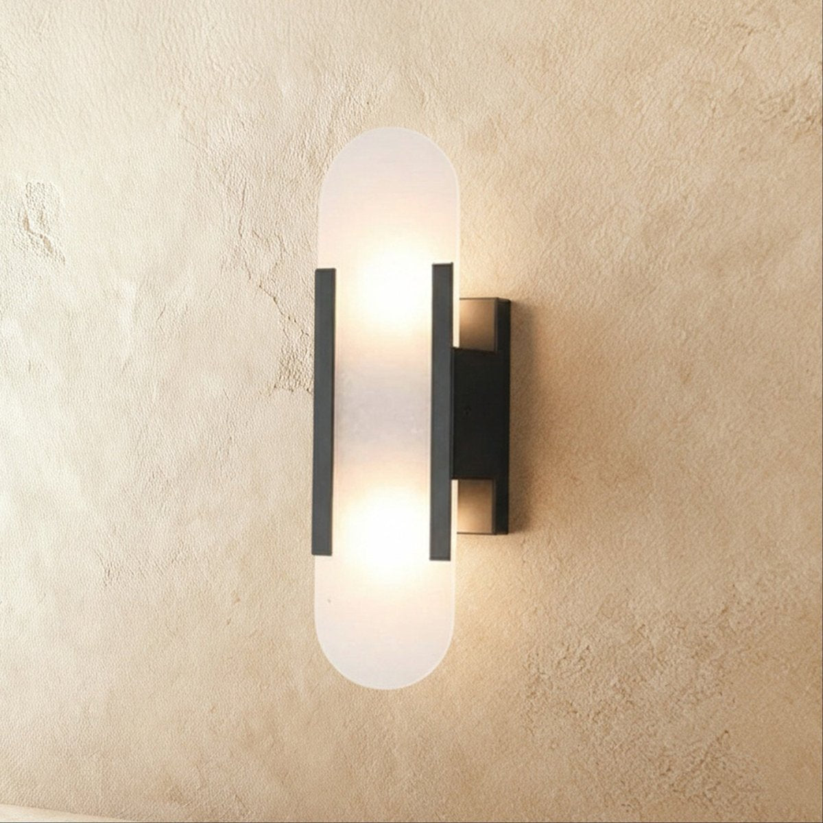 Cecelia Alabaster Wall Lamp by Residence Supply featuring a classic alabaster shade and elegant wall mount design
