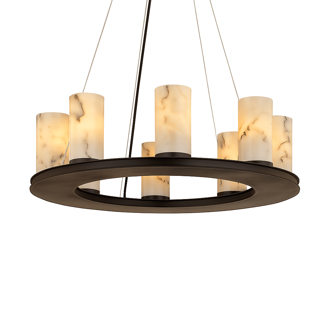 Centrum Round Alabaster Chandelier - Nuvé