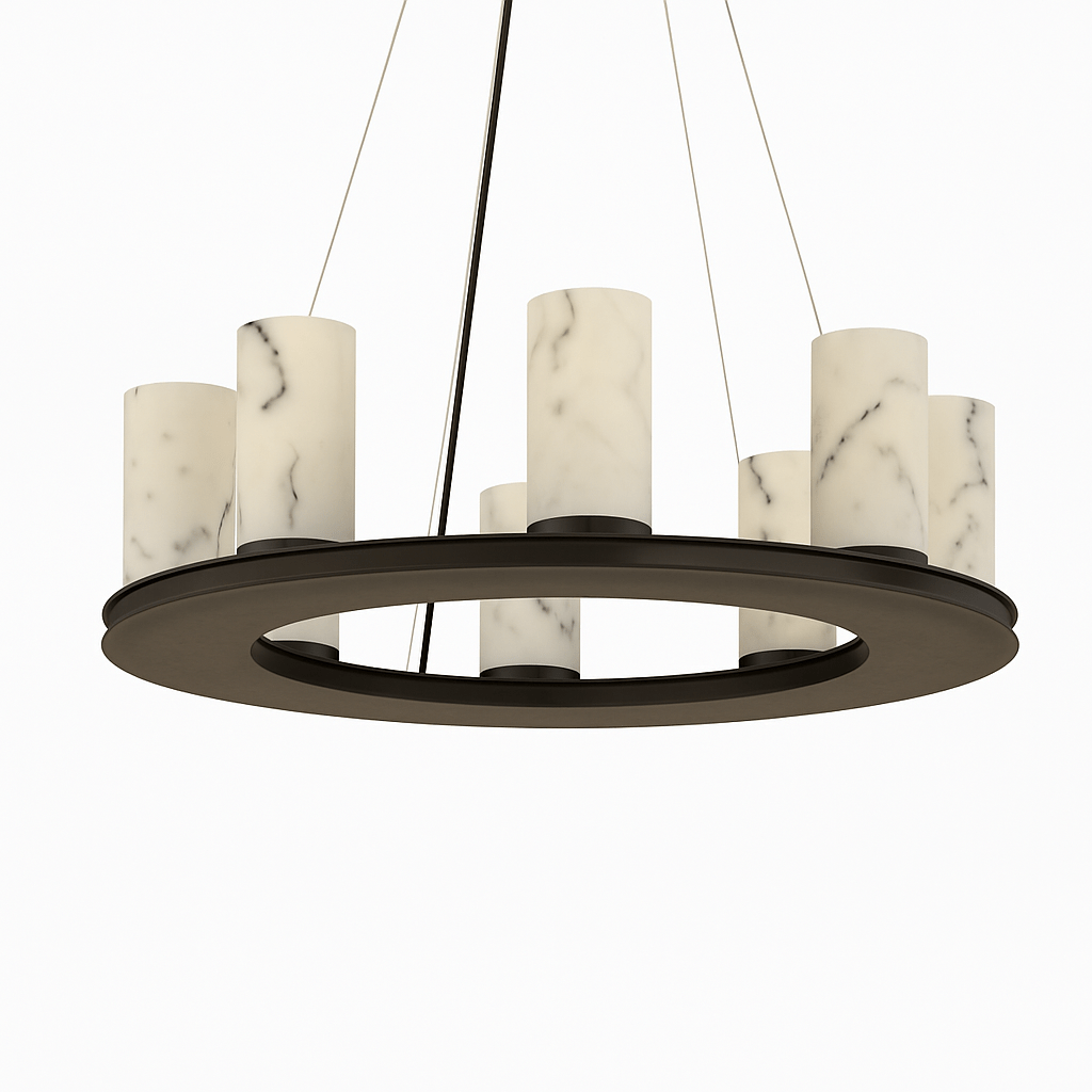 Centrum Round Alabaster Chandelier - Nuvé