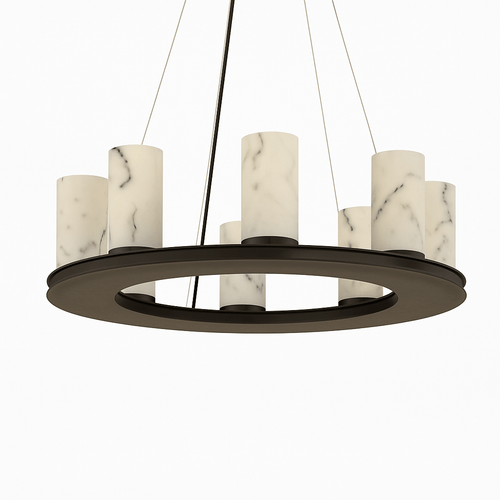 Centrum Round Alabaster Chandelier - Nuvé