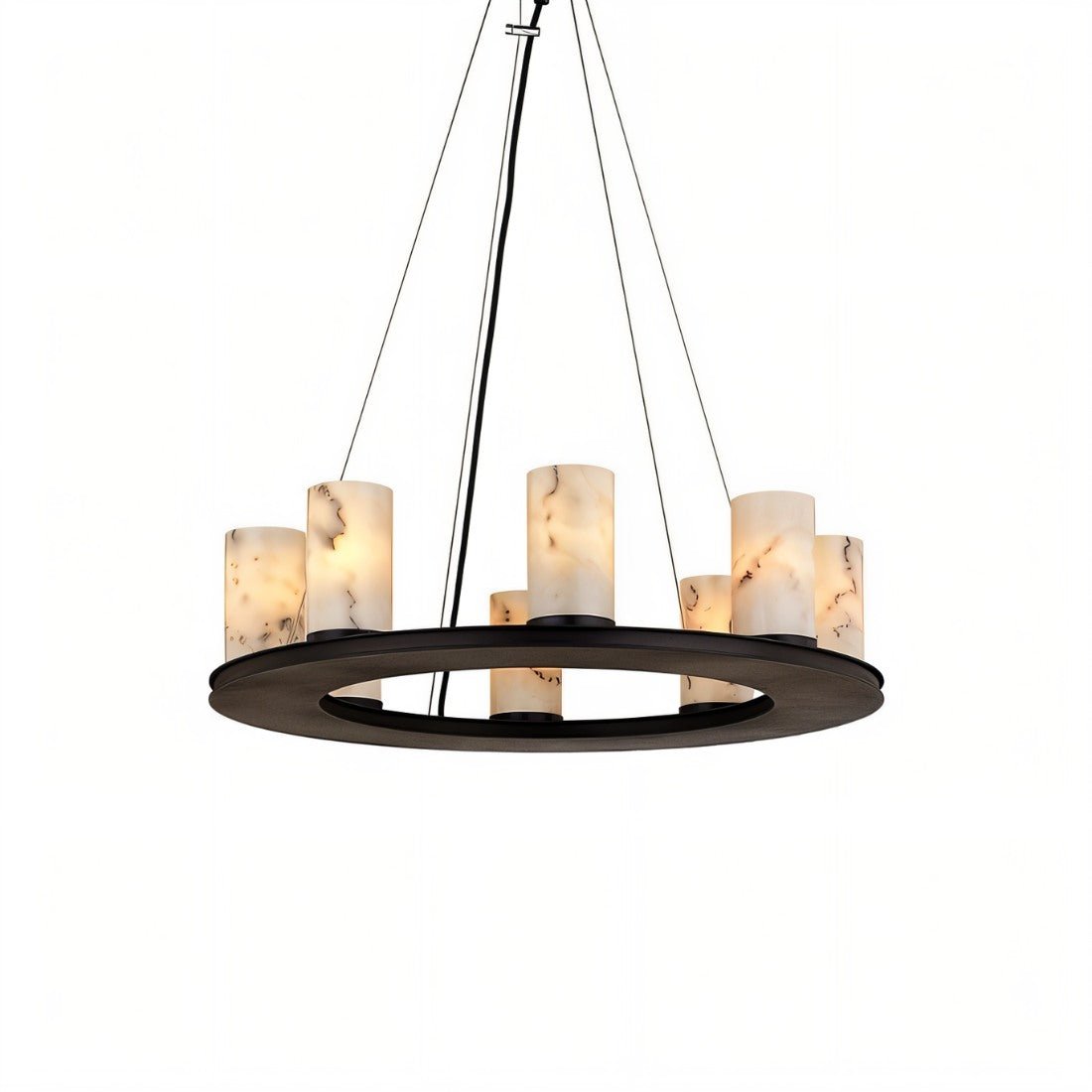 Centrum Round Alabaster Chandelier - Nuvé
