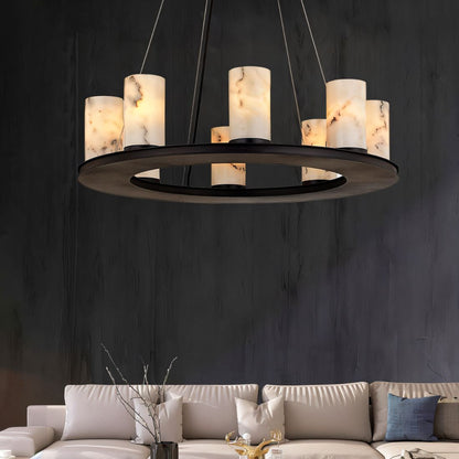 Centrum Round Alabaster Chandelier - Nuvé