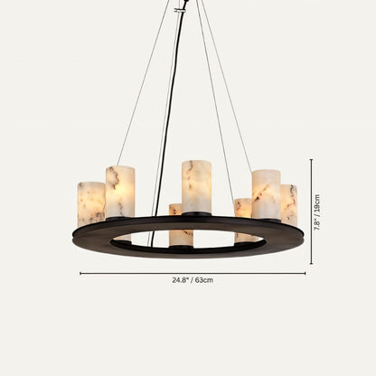 Centrum Round Alabaster Chandelier - Nuvé