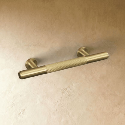 Residence Supply Cepo knob and pull bar, modern cabinet hardware for kitchen or furniture cabinets, black finish with sleek design.