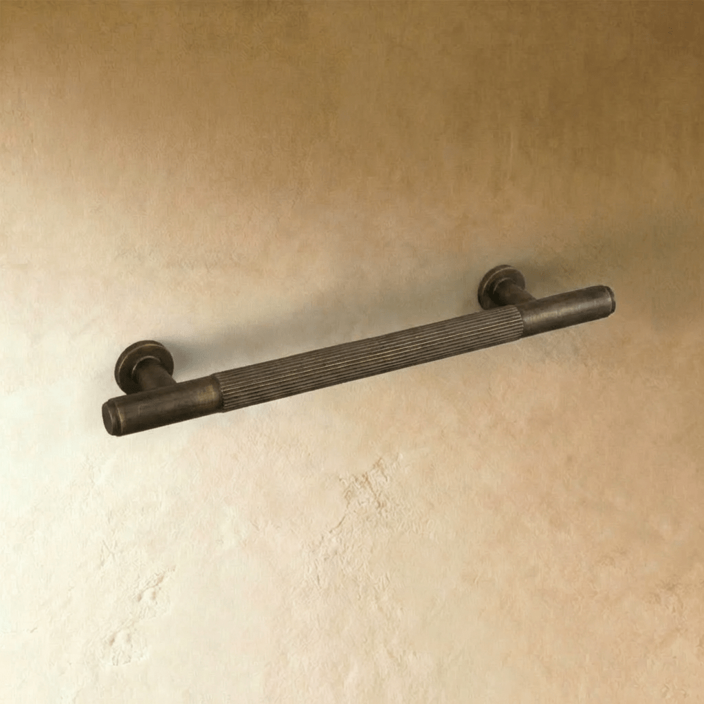 Residence Supply Cepo knob and pull bar for cabinets, featuring a sleek metal design for home and garden hardware.