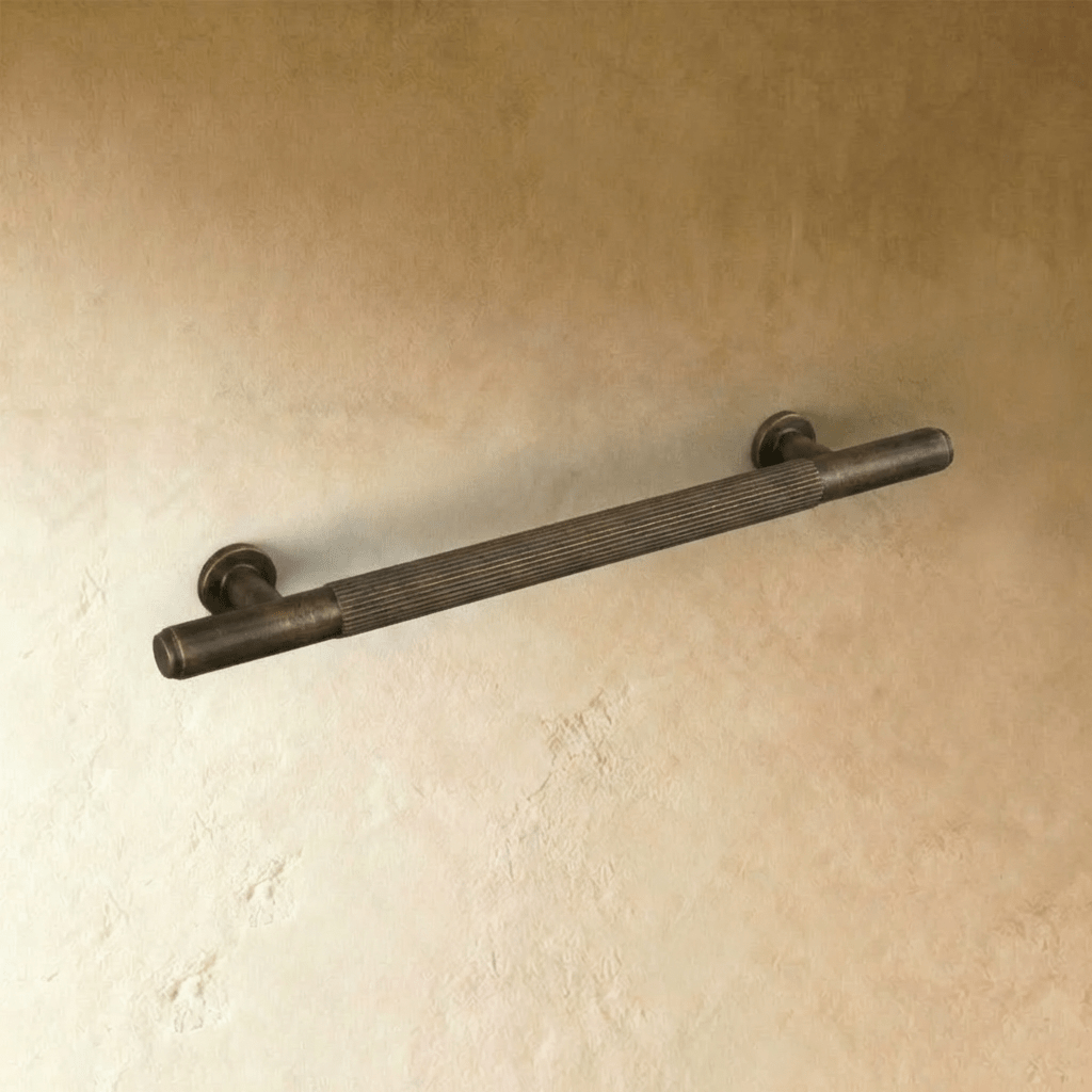 Residence Supply Cepo knob and pull bar for cabinets, featuring a sleek metal design for home and garden hardware.
