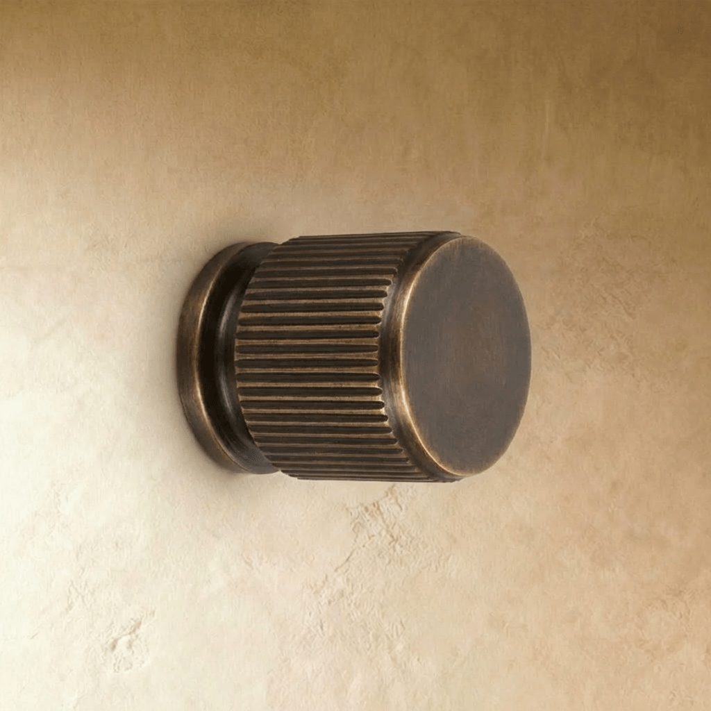 Residence Supply Cepo knob and pull bar set for cabinet hardware, featuring sleek metal design for home and garden use.