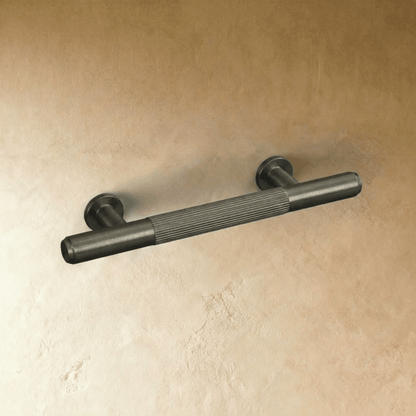 Residence Supply Cepo knob and pull bar, brass cabinet hardware with sleek round and elongated handles for kitchen or furniture.