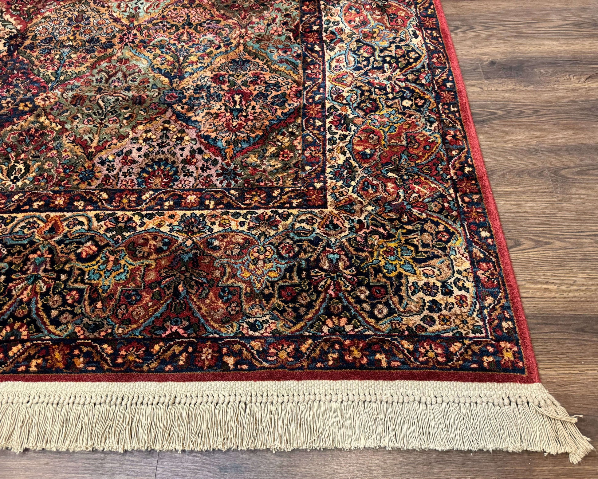 Karastan Rug 8.8 x 10.6, Multicolor Panel Kirman Rug #717, Wool - Nuvé