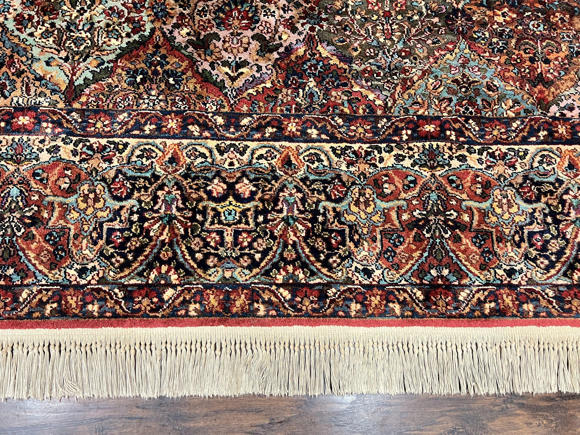 Karastan Multicolor Panel Kirman Rug #717, Wool Karastan Rug 12 x 16, Extra Large Karastan Area Rug, Original Karastan Collection 700 Series - Nuvé