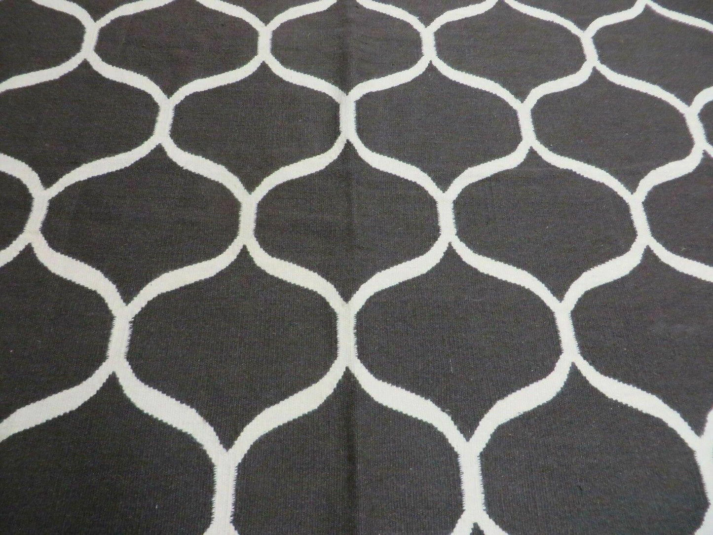 5' X 8' Modern Contemporary Hand Made Flat Weave Wool Rug Veg Dyes Nice - Nuvé