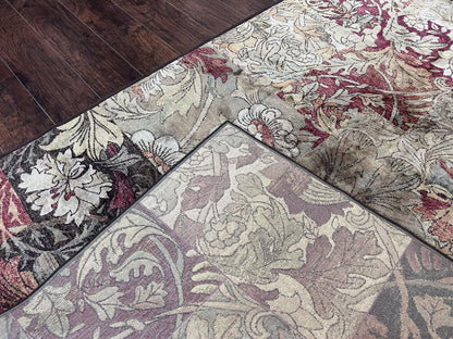 Modern Abstract Area Rug 5x7, Floral Design, Contemporary Carpet 5 x 7, Multicolor - Nuvé