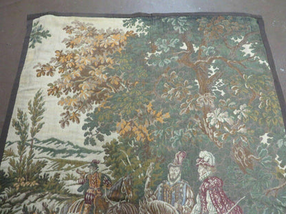 4' X 5' Vintage Tapestry Belgium Hand Loomed Victorian Nice 90f - Nuvé