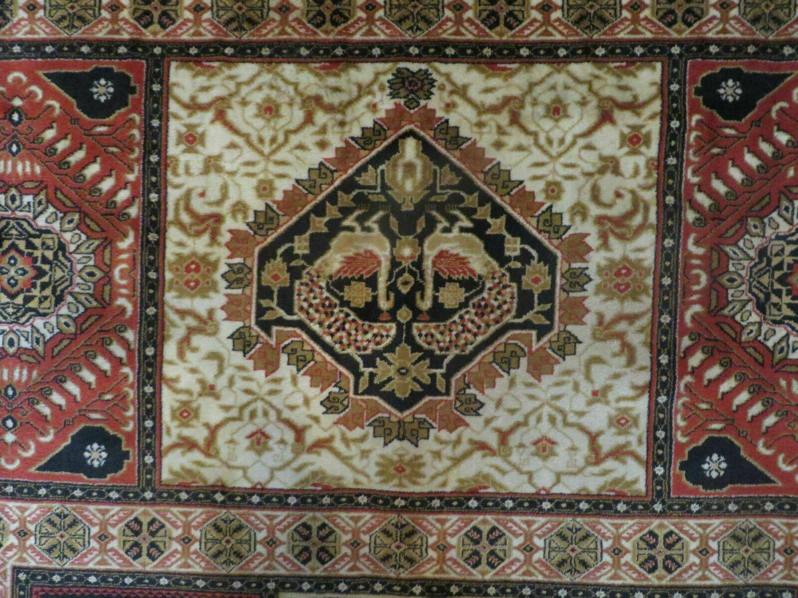 Couristan Rug 10x14, Large Belgium Power Loomed Wool Carpet 10 x 14 ft, Brown Tan Cream Oriental Rug, Living Room Rug, Large Area Rug - Nuvé