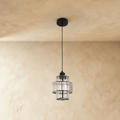 Residence Supply Charagh Pendant Light hanging fixture with a sleek modern design and metallic finish.