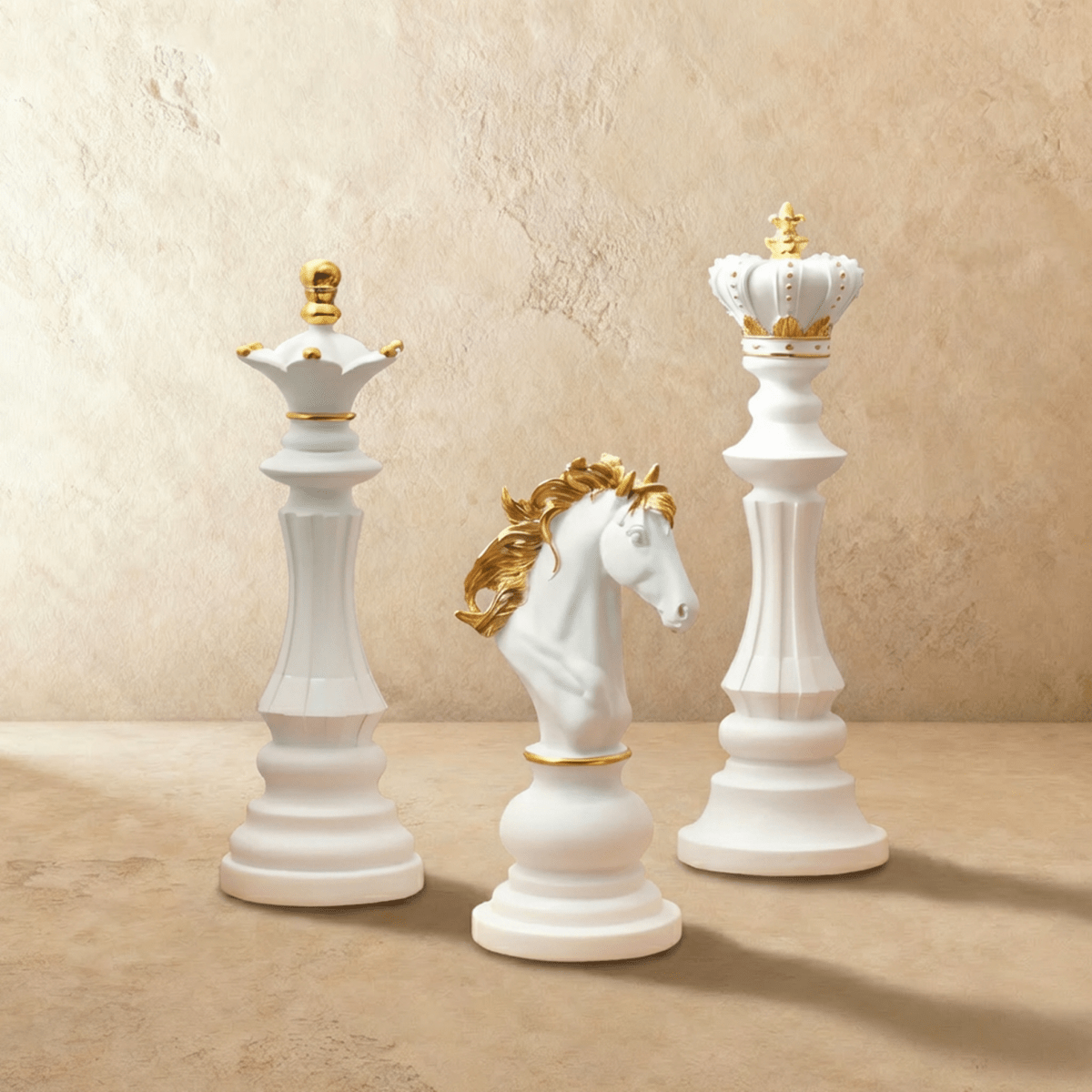 Residence Supply chess figurine sculpture, decorative chess piece for home and garden decor, detailed and stylish design