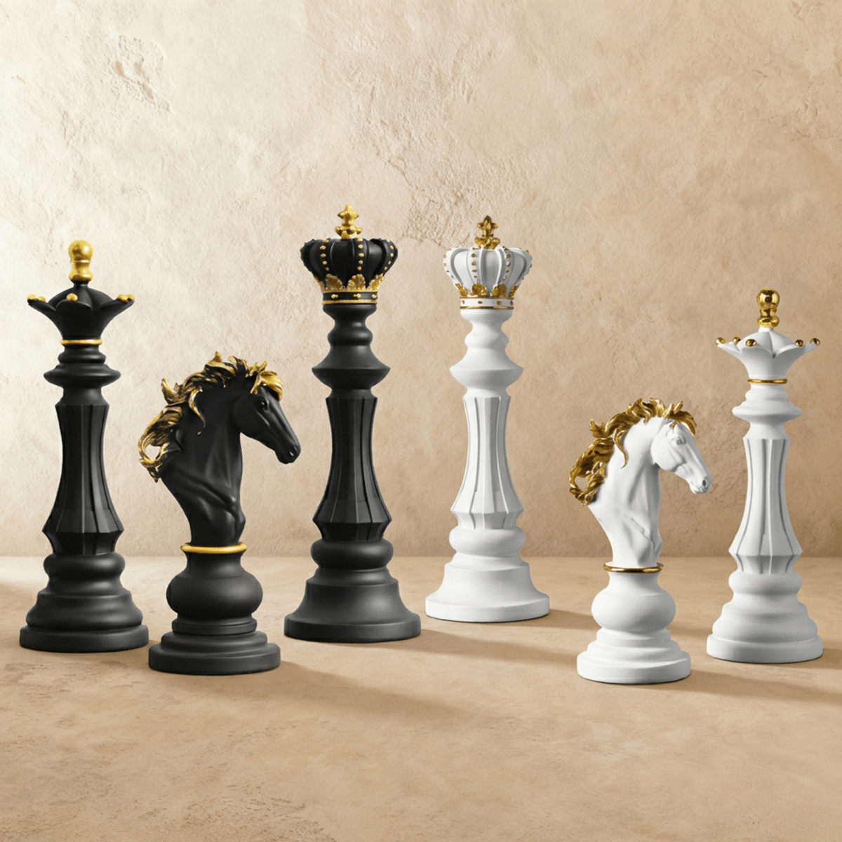 Residence Supply chess figurine sculpture, decorative home and garden chess piece for display or decor.