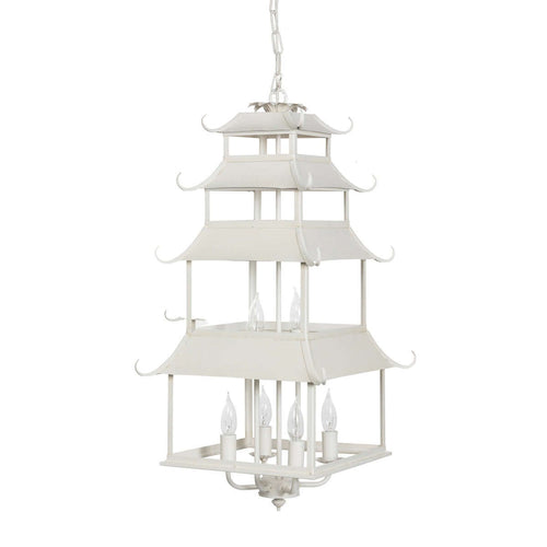 Chinoiserie Peace Pagoda Chandelier - Nuvé