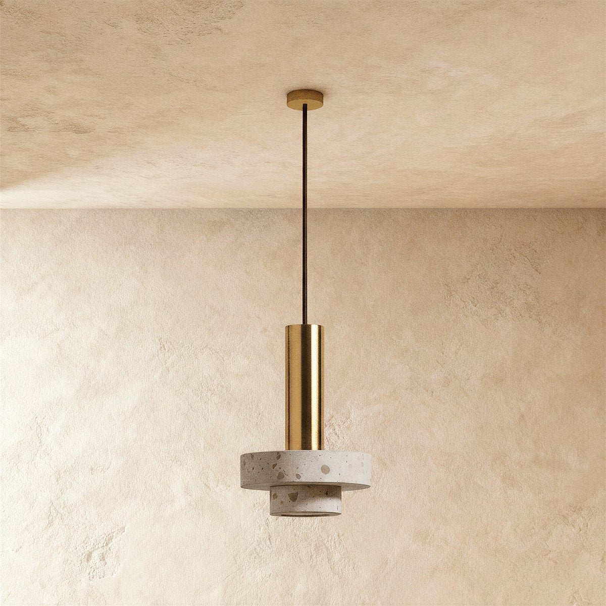 Residence Supply Cielo Pendant Light hanging fixture with sleek modern design and clear glass shade.
