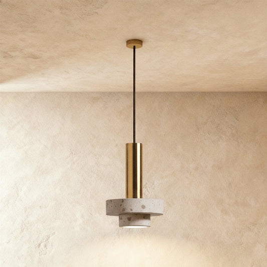 Modern Cielo Pendant Light by Residence Supply with a sleek, minimalist design and a smooth, rounded glass shade.