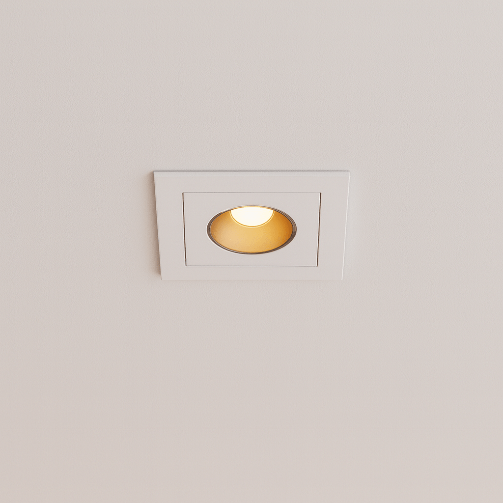 Civor Downlight by Residence Supply, modern recessed LED light with sleek design and white finish, mounted in ceiling.