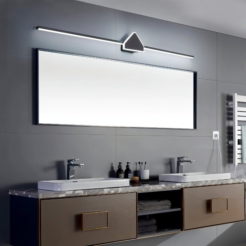 Modern black Clytheris Wall Lamp by Residence Supply, bathroom vanity light with sleek, contemporary design and clean lines.