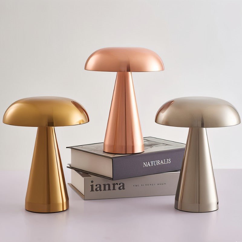 Residence Supply Como table lamp with a sleek, modern design and a fabric shade on a wooden base.