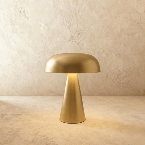 Residence Supply Como table lamp with a sleek ceramic base and fabric shade, perfect for modern home lighting.