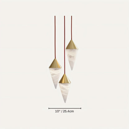 Conus Alabaster Chandelier - Nuvé