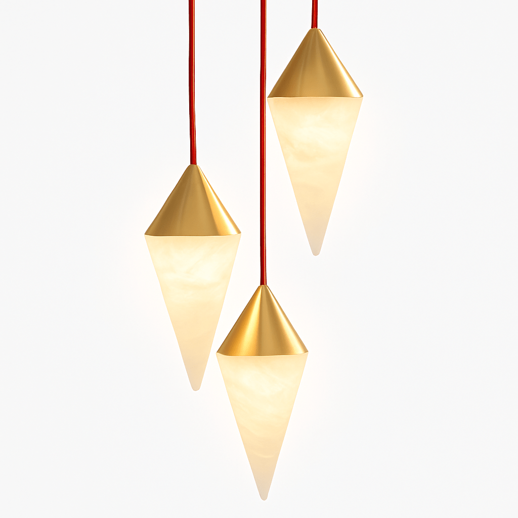 Conus Alabaster Chandelier - Nuvé