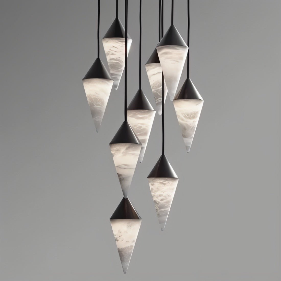 Conus Alabaster Chandelier - Nuvé