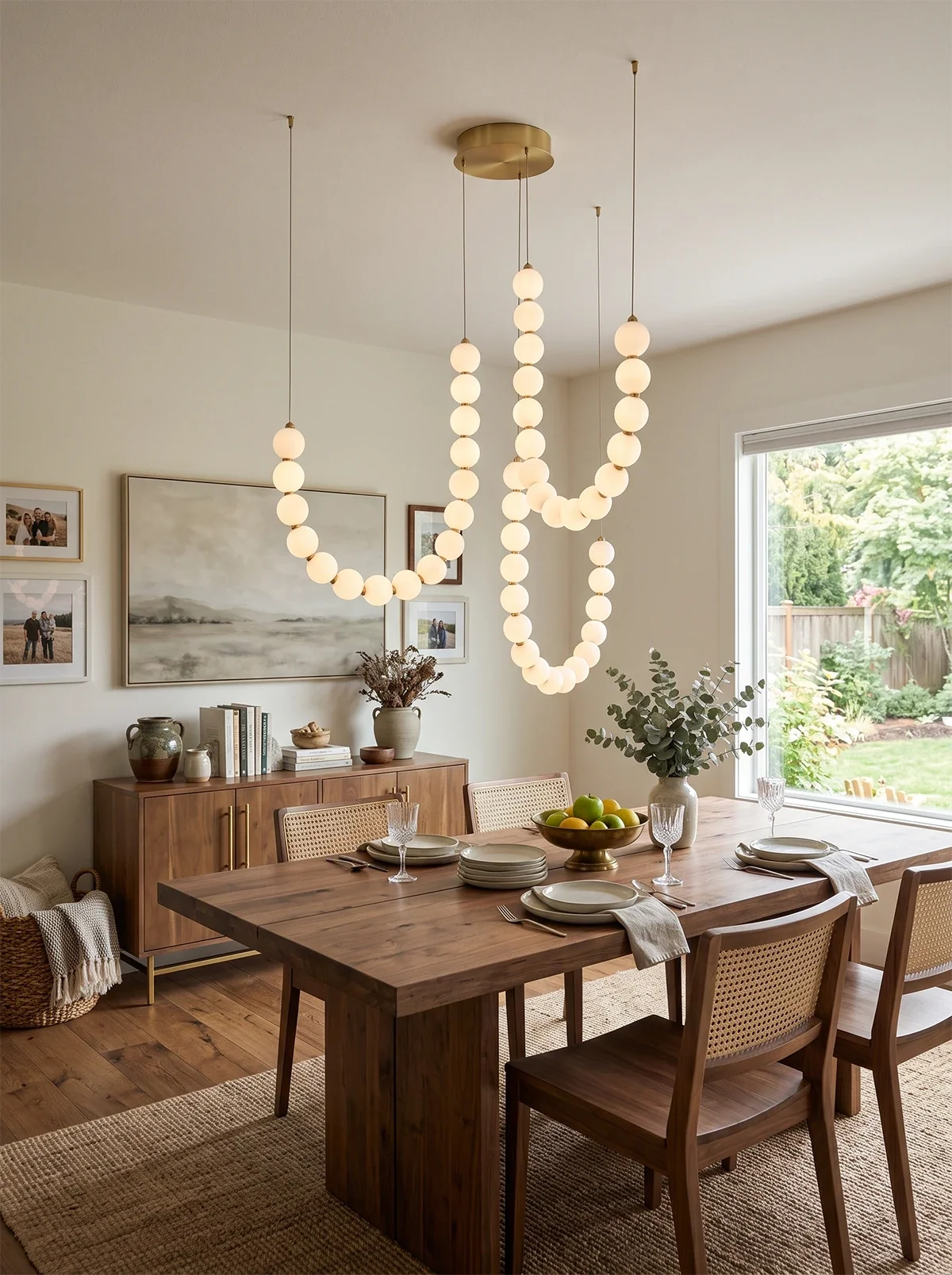 Coralie Draped Pearl Chandelier