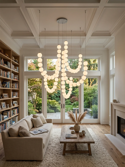 Coralie Draped Pearl Chandelier