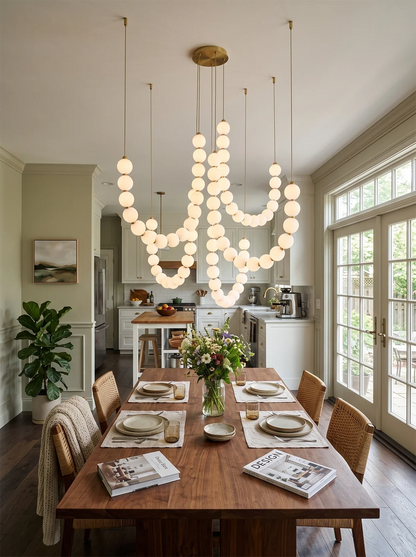 Coralie Draped Pearl Chandelier