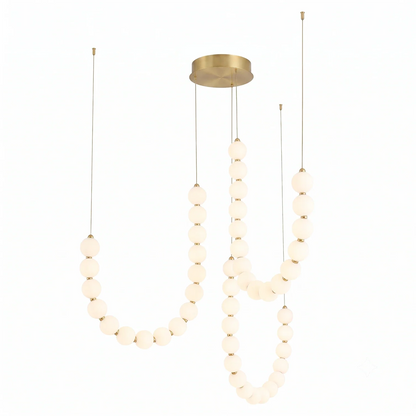 Coralie Draped Pearl Chandelier