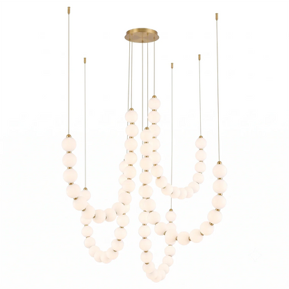 Coralie Draped Pearl Chandelier