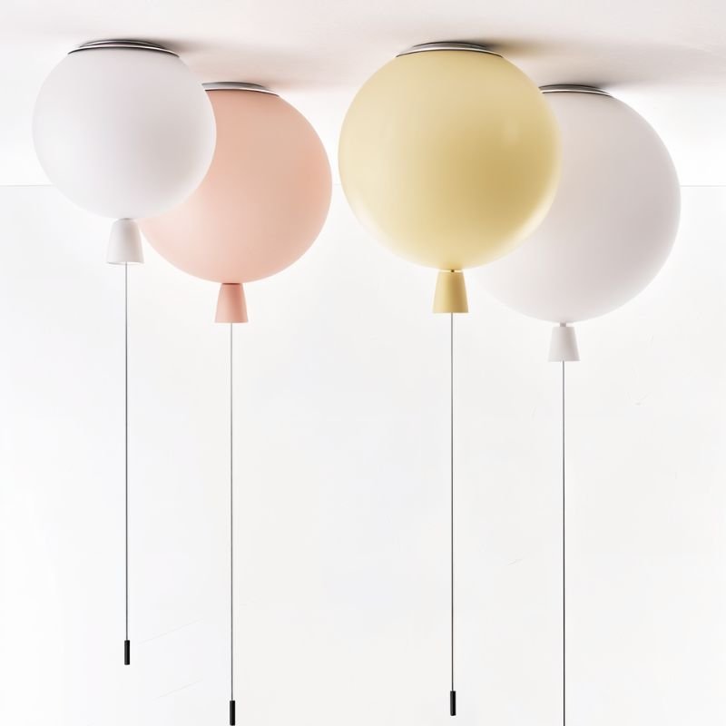 Couleur ceiling light by Residence Supply with modern white shade and sleek design, mounted on a ceiling in a contemporary room.