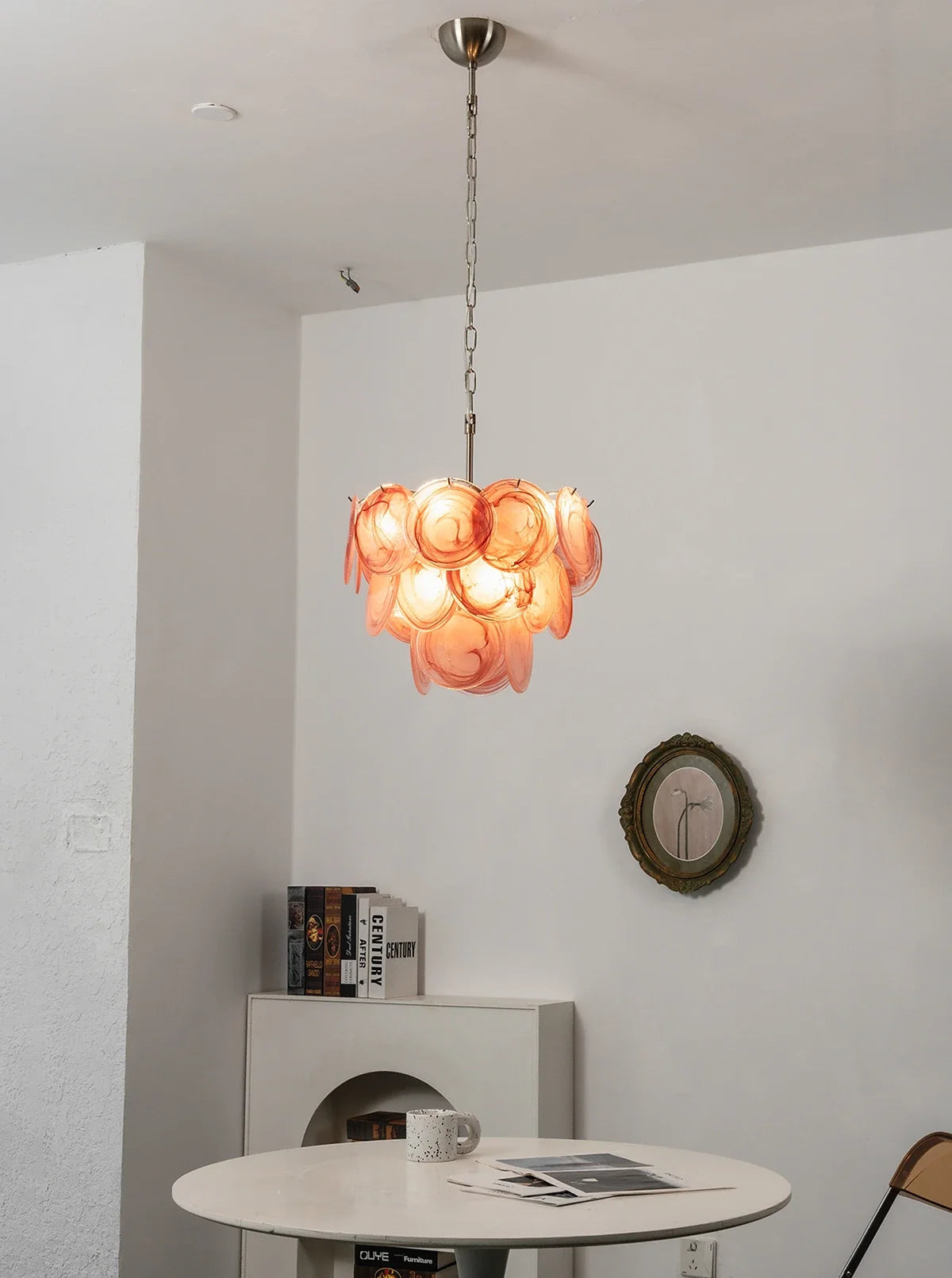 Retro Glass Disc Chandelier